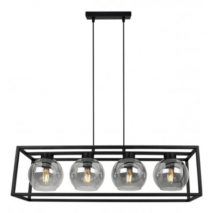 loftowa lampa haga cage szklane klosze przydymione kule