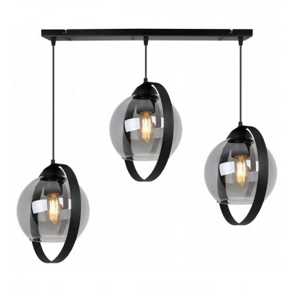 lampa ring haga regulowana z dekoracyjnym metalowym pierscieniem