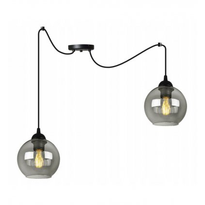 nowoczesna lampa typu pajak z kloszami ze szkla