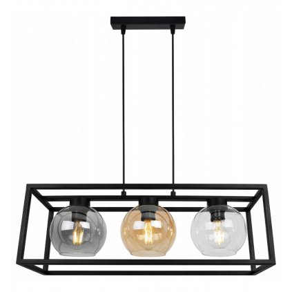 lampa wiszaca klatka w stylu loftowym szklane klosze haga cage