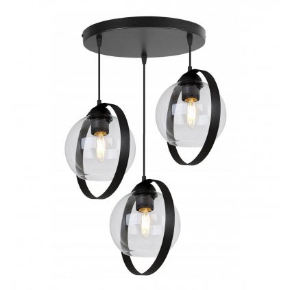 designerska regulowana lampa ring haga na okraglej podsufitce