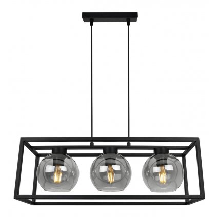 zjawiskowa lampa wiszaca haga cage z poltransparentnymi kloszami