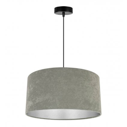 elegancka regulowana lampa z duzym materialowym abazurem