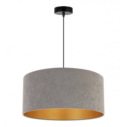 modna szaro zlota lampa wiszaca mediolan do eleganckiego salonu