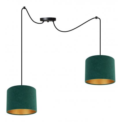 nowoczesna regulowana lampa pajak mediolan abazur o zlotym srodku