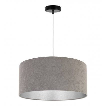 nowoczesna lampa wiszaca mediolan zwis z welurowym abazurem