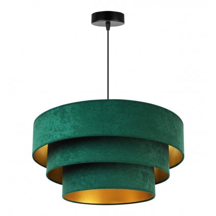 elegancka lampa wiszaca zyrandol z abazurem warstwowym mediolan