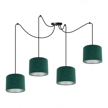 designerska lampa sufitowa zyrandol spider mediolan welur