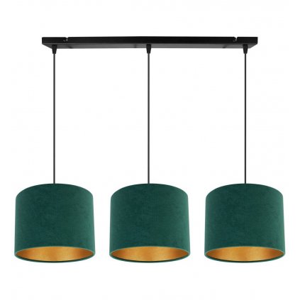 nowoczesna lampa wiszaca mediolan z welurowymi abazurami rozne kolory