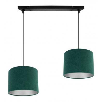 nowoczesna lampa wiszaca na listwie mediolan welurowe abazury