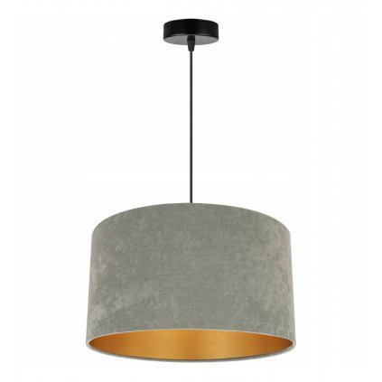 wiszaca lampa mediolan z gladkim abazurem w oliwkowym kolorze