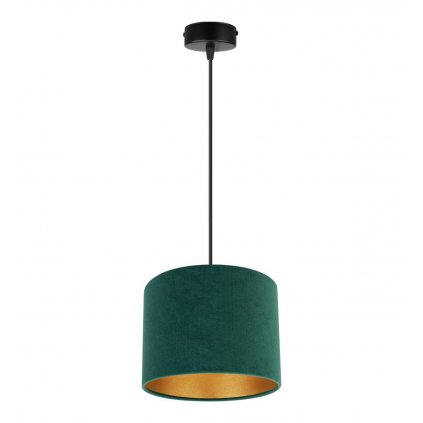 elegancka lampa wiszaca z welurowym abazurem premium mediolan