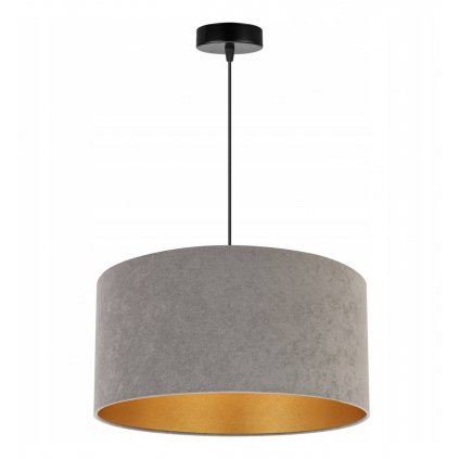 wyjatkowa regulowana lampa z duzym welurowym abazurem