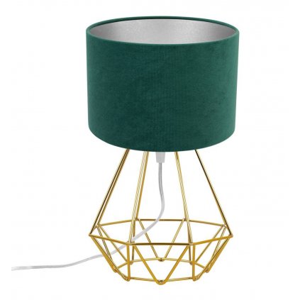 lampa stolowa nocna mediolan z welurowym abazurem