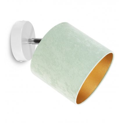 nowoczesny pistacjowy reflektor spot regulowany mediolan