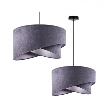 lampa sufitowa wiszaca zyrandol abazur glamour