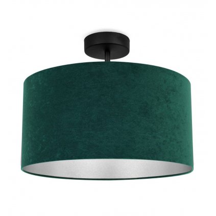 elegancka lampa sufitowa plafon z abazurem mediolan welur