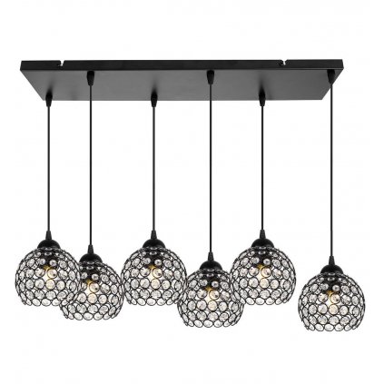 nowoczesna elegancka lampa wiszaca regulowana z krysztalkami