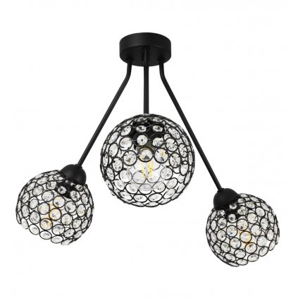 lampa sufitowa w stylu glamour trio crystal