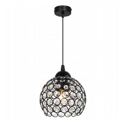 elegancka lampa wiszaca pojedyncza ze szklanym kloszem