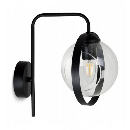 metalowy pojedynczy kinkiet z matowym wykonczeniem