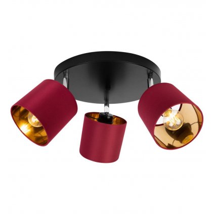 lampa sufitowa plafon gama z welurowymi kloszami w niespotykanym kolorze