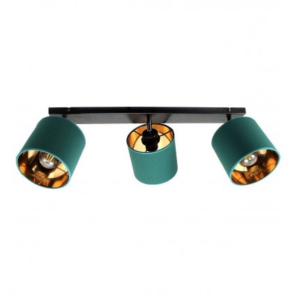 lampa sufitowa zyrandol plafon led abazury ze zlotym srodkiem