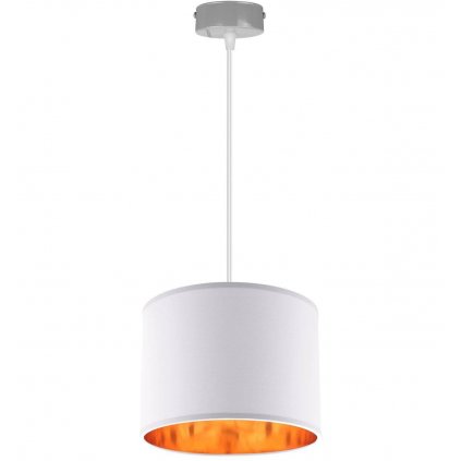 stylowa lampa wiszaca regulowana z abazurem zloty srodek