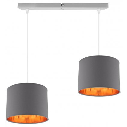 lampa wiszaca z abazurem zlota na listwie