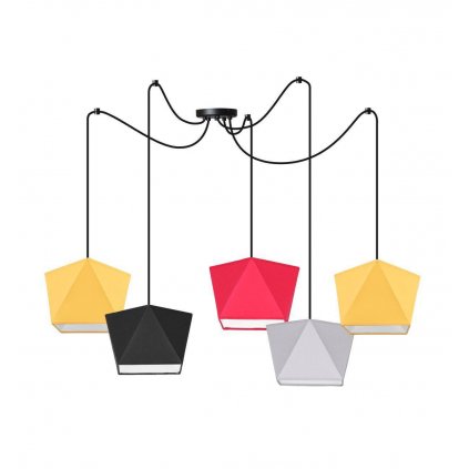 nowoczesna lampa wiszaca abazury diament zyrandol