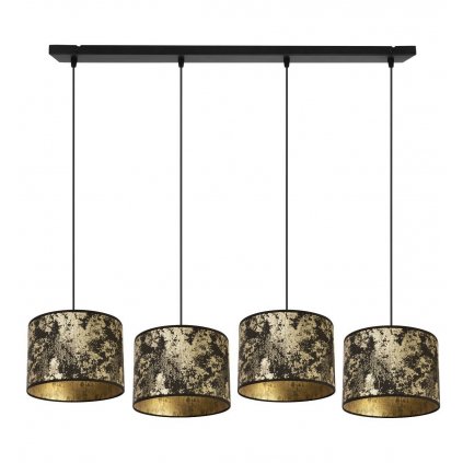 nowoczesna lampa sufitowa werona z abstrakcyjnym zlotym wzorem