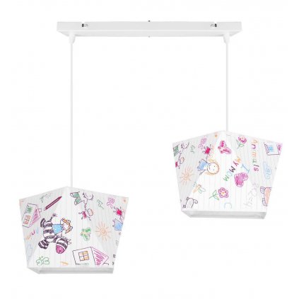 lampa wiszaca do pokoju dziecka abazury we wzory