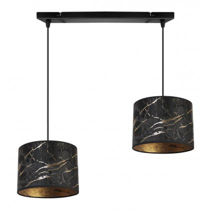 lampa wiszaca na listwie werona z nowoczesnymi abazurami zloty marmur