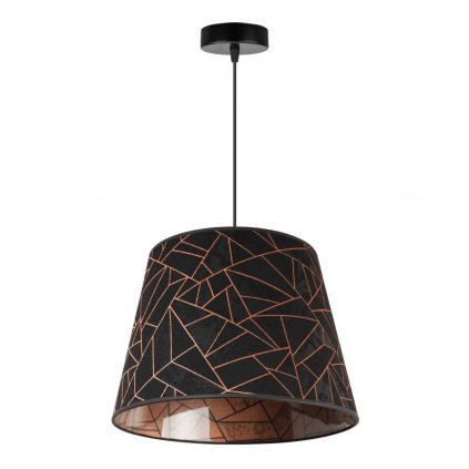 nowoczesny zyrandol geometryczny wzor rose gold lampa wiszaca werona