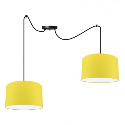 kolorowa lampa wiszaca pajak z abazurami