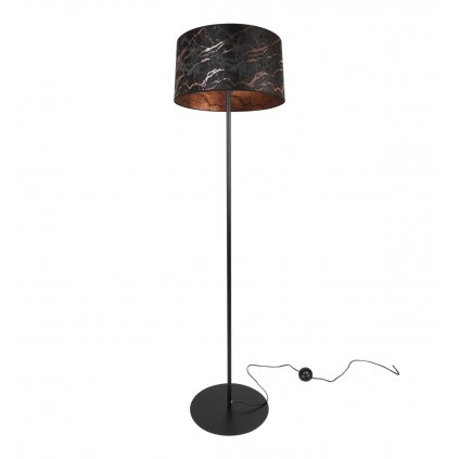 elegancka lampa podlogowa z abstrakcyjnym abazurem werona