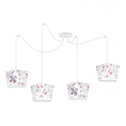 lampa wiszaca sufitowa dla dzieci zyrandol z abazurami