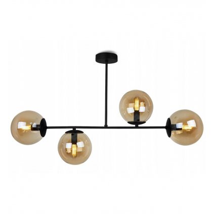 nowoczesna lampa wiszaca z metalu szklane klosze zyrandol