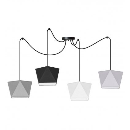 lampa wiszaca z abazurami nowoczesny zyrandol