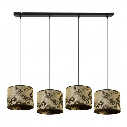 nowoczesna lampa sufitowa werona na listwie wzor zloty