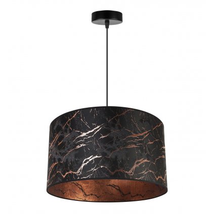 nowoczesna lampa wiszaca z awangardowym abazurem werona rozowe zloto