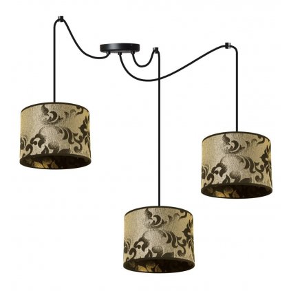 lampa wiszaca werona z regulacja typu pajak zloty wzor