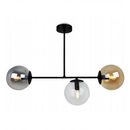 metalowa lampa z kloszami szklane kule tuluza