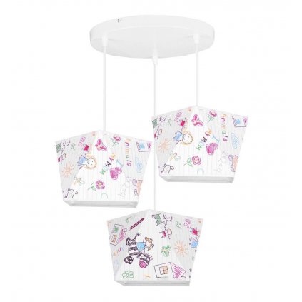 lampa wiszaca zyrandol dzieciecy abazury we wzory