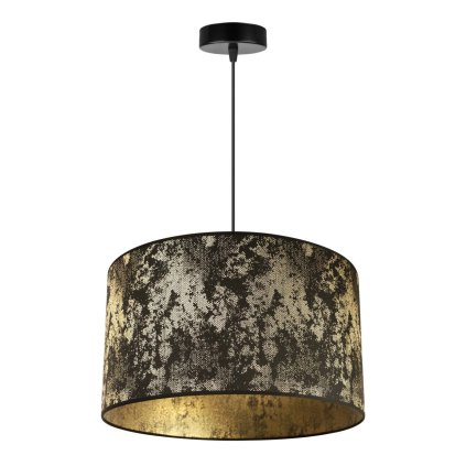 lampa wiszaca z eleganckim abazurem werona zlocony wzor