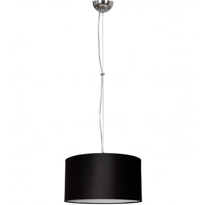 nowoczesna lampa wiszaca chrom pojedyncza abazur