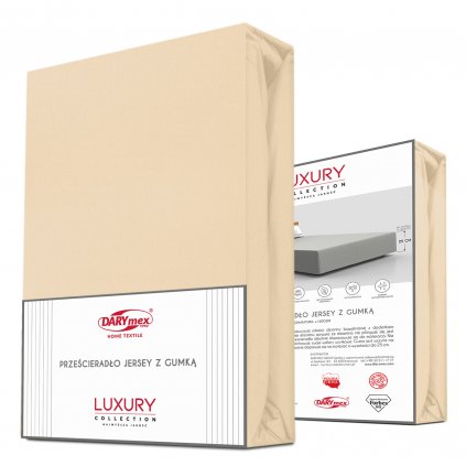przescieradlo jersey elastan z gumka 26 sand piask