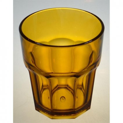 poliweglan szklanka 200ml amber premium