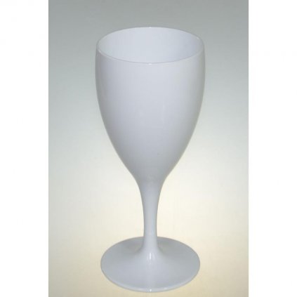 poliweglan kieliszek wino 320ml bialy premium