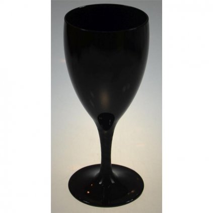 poliweglan kieliszek wino 320ml czarny premium